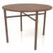 modèle 3D Table à manger (extrémité arrondie) (option 1, D=1000x750, bois brun clair) - preview