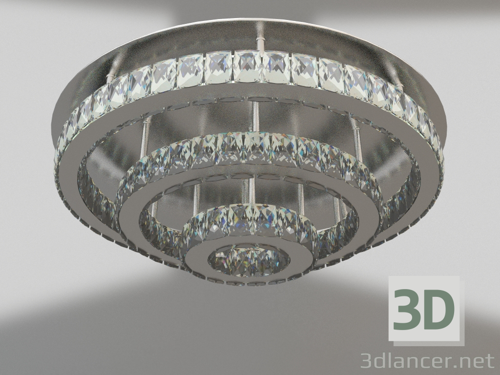 3D modeli Tavan lambası Thor-Kristal (08554) - önizleme