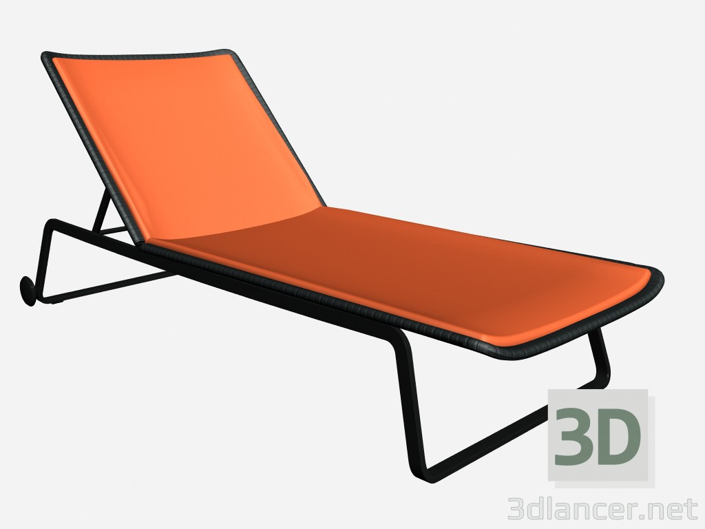 3d model Bouncer 65620 65670 Deckchair Cinema - preview