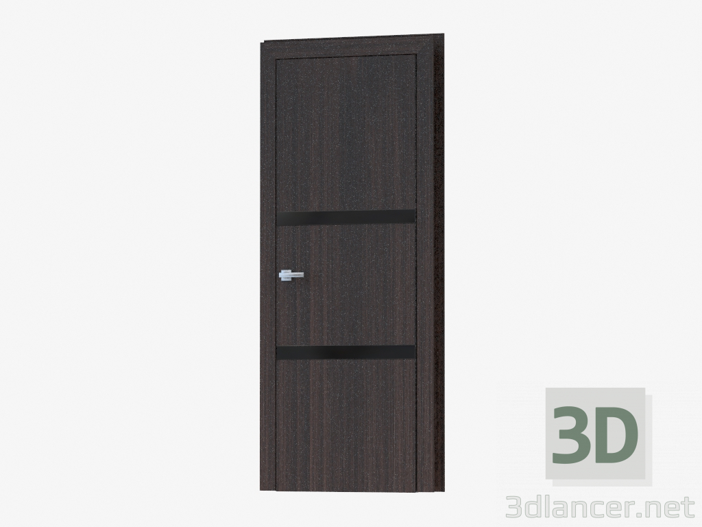 3 डी मॉडल इंटररूम दरवाजा (19.30 काला) - पूर्वावलोकन