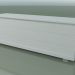 3D Modell Kommode mit 3 Schubladen (65, gebürstete Stahlfüße, glänzend weiß) - Vorschau