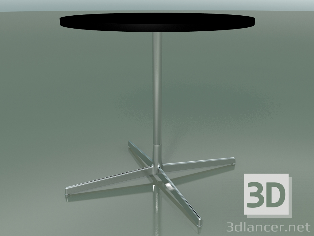modello 3D Tavolo rotondo 5514, 5534 (H 74 - Ø 79 cm, Nero, LU1) - anteprima