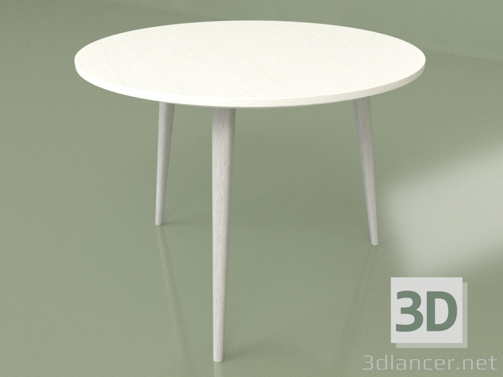 modèle 3D Table basse Polo (pieds Blanc) - preview