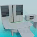 3D Modell Möbel im Büro - Vorschau