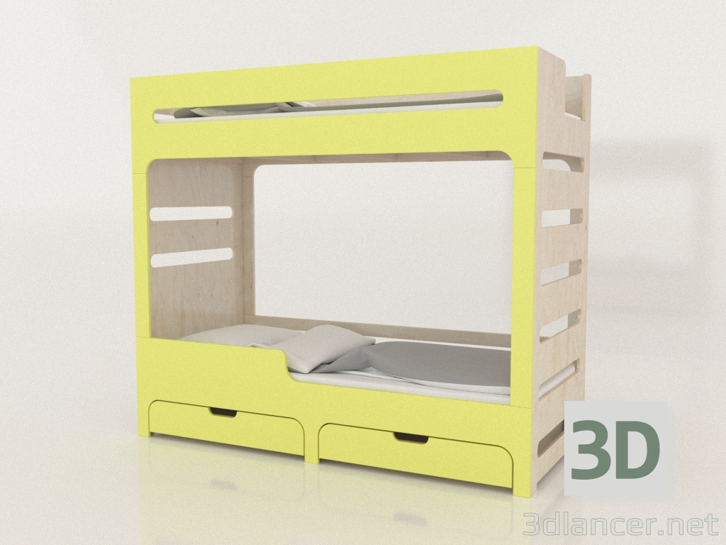 3D Modell Etagenbett MODE HL (UJDHL2) - Vorschau
