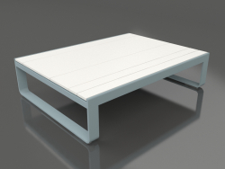 Table basse 120 (Polyéthylène blanc, Bleu gris)