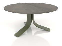 Tavolino Ø80 (Verde oliva, DEKTON Radium)