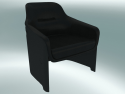 आर्मचेयर AVUS क्लब की कुर्सी (1920-12, काला, चमड़ा फ्लोरिडा 2002 काला)