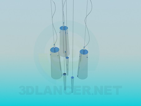3d model A musical chandelier - preview