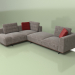 3d model Corner sofa Monako - preview
