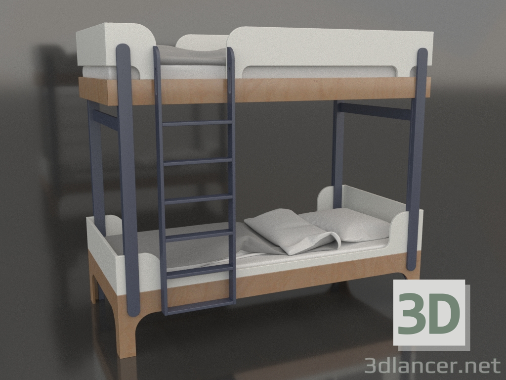 3d модель Кровать двухъярусная TUNE Q (UITQA2) – превью