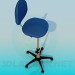 3d model Chair with rising fixed leg - preview