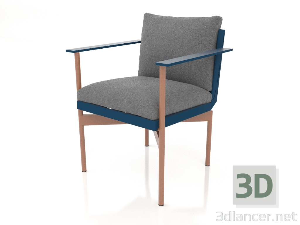 3d модель Кресло обеденное (Grey blue) – превью