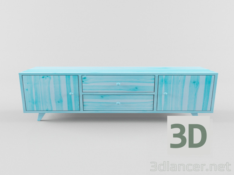 modello 3D cassettiera - anteprima