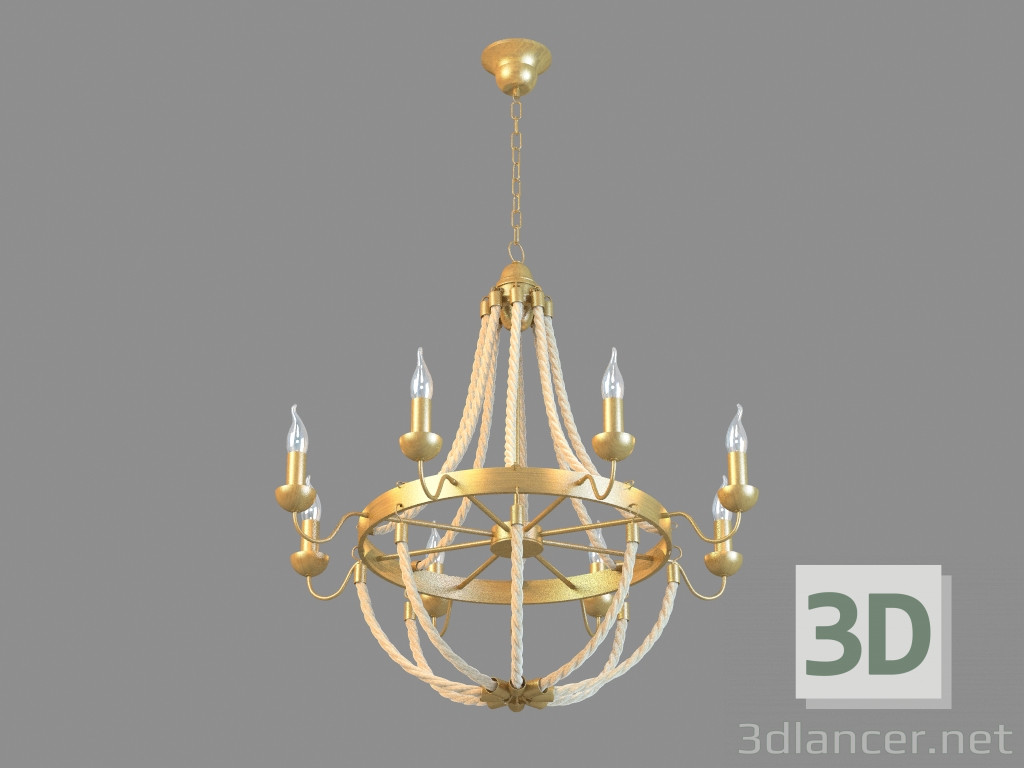 Modelo 3d Chandelier A8957LM-8BZ - preview