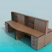 modèle 3D bureaux-Tables - preview
