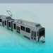 3D Modell Straßenbahn - Vorschau