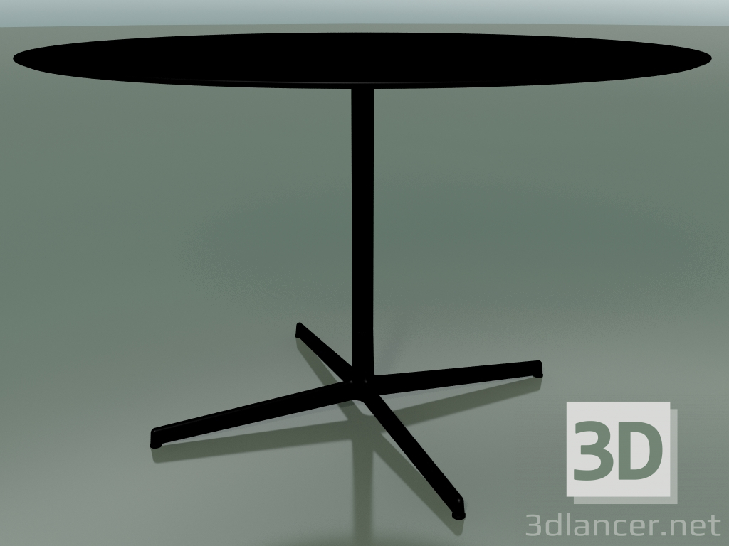 modello 3D Tavolo rotondo 5556 (H 72.5 - Ø 119 cm, Nero, V39) - anteprima