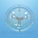modello 3D Lampadario in vetro in stile di minimalismo - anteprima