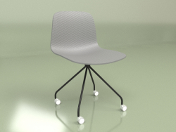 Glide chair on wheels (grey)