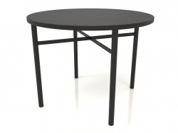 Mesa de comedor (extremo recto) (opción 1, D=1000x750, madera negra)