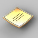 Pluma de Alliste, F764.032.CP, cromo + oro 3D modelo Compro - render