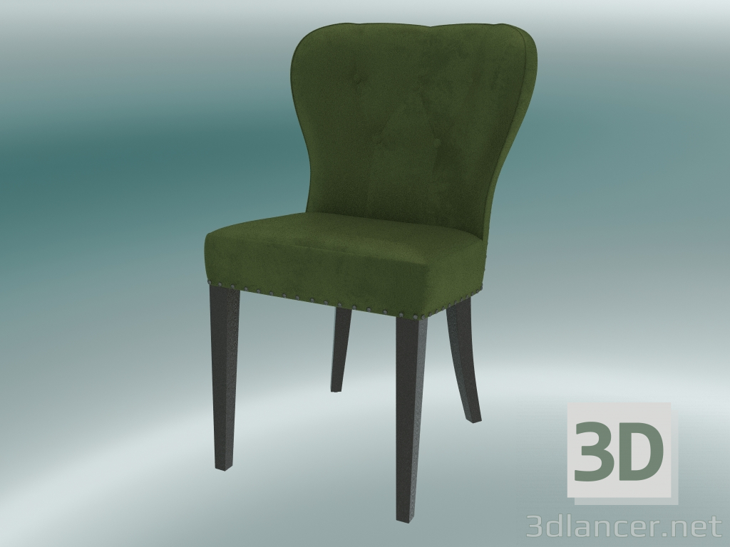 modello 3D Sedia Catherine (verde) - anteprima