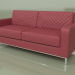 3d model Sofa three-seater Bentley (Red leather) - preview