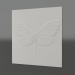 modello 3D Farfalla in bassorilievo - anteprima
