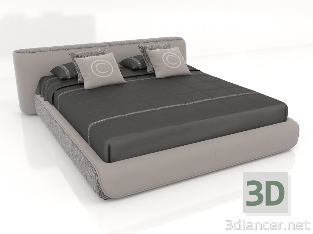 3 डी मॉडल डबल बेड (ST781B) - पूर्वावलोकन