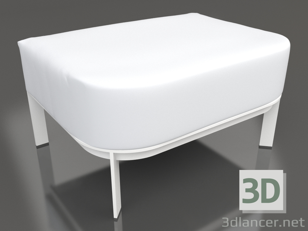 3d модель Пуф для крісла (White) – превью