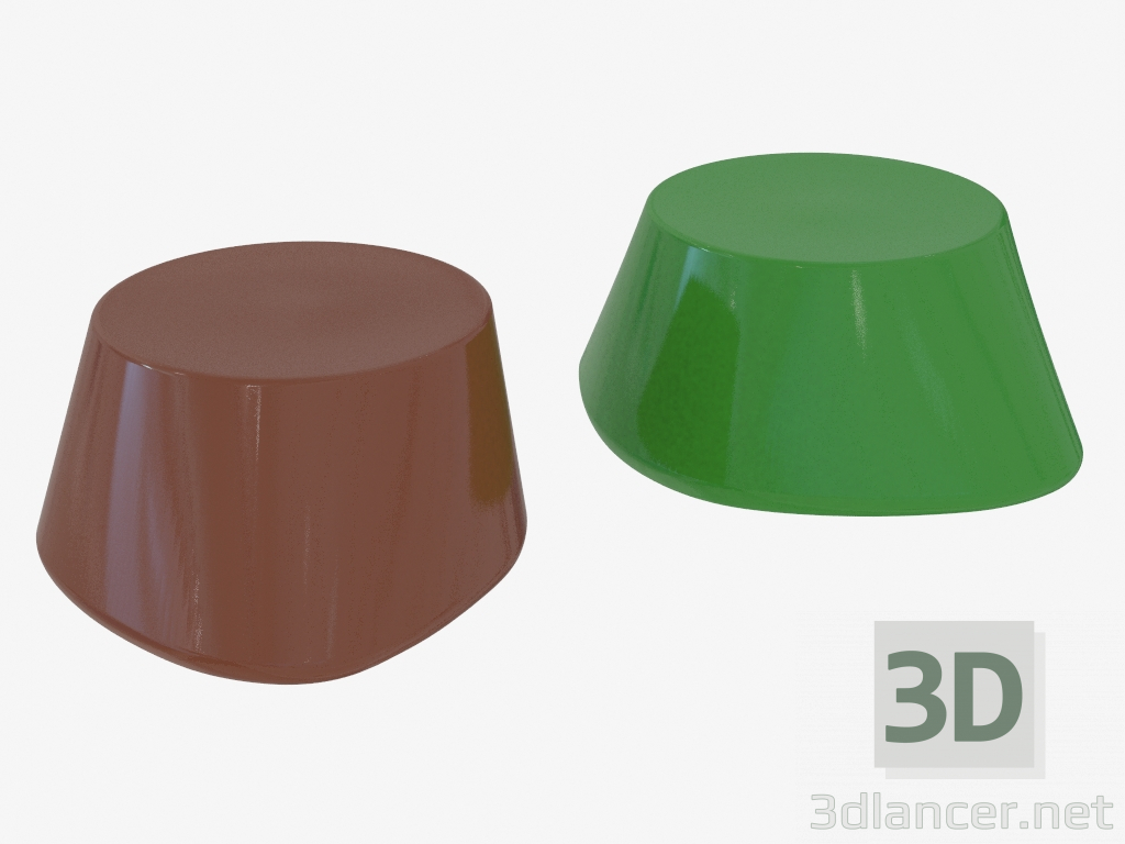 modello 3D Sedia in ceramica - anteprima