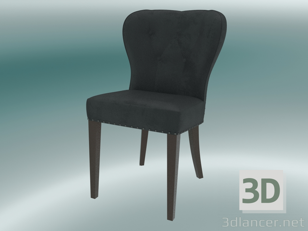 3D modeli Sandalye Catherine (Koyu Gri) - önizleme
