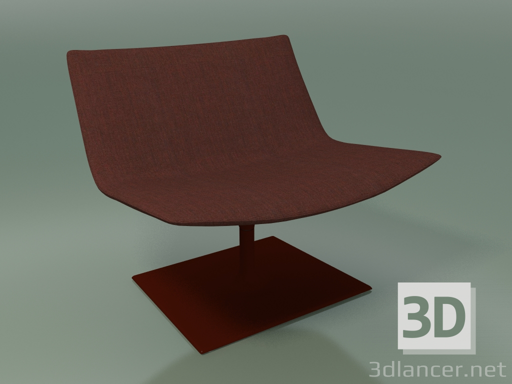 modello 3D Sedia di riposo 2025 (con base rettangolare, V34) - anteprima