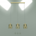3d модель Підвісний світильник 50101-3 (перламутрове золото) – превью