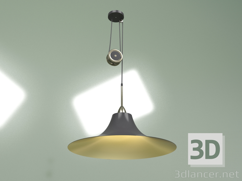 modello 3D Lampada a sospensione Cappello da Mago diametro 60 - anteprima