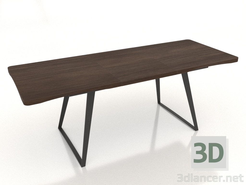 3D modeli Katlanır masa Vermont (ceviz, katlanmamış) - önizleme