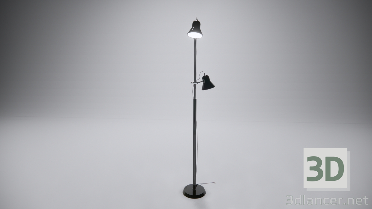 modello 3D Lampada da terra CAMELION 14553 KD-432F C02 - anteprima