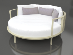 Round bed for relaxation (Gold)