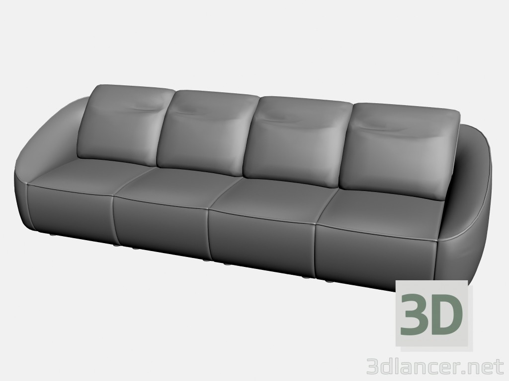 3 डी मॉडल सोफा रिम (विकल्प 2) - पूर्वावलोकन
