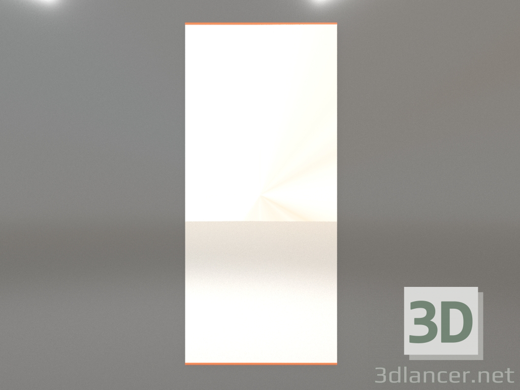 3d model Espejo ZL 01 (800х1800, luminoso naranja brillante) - vista previa