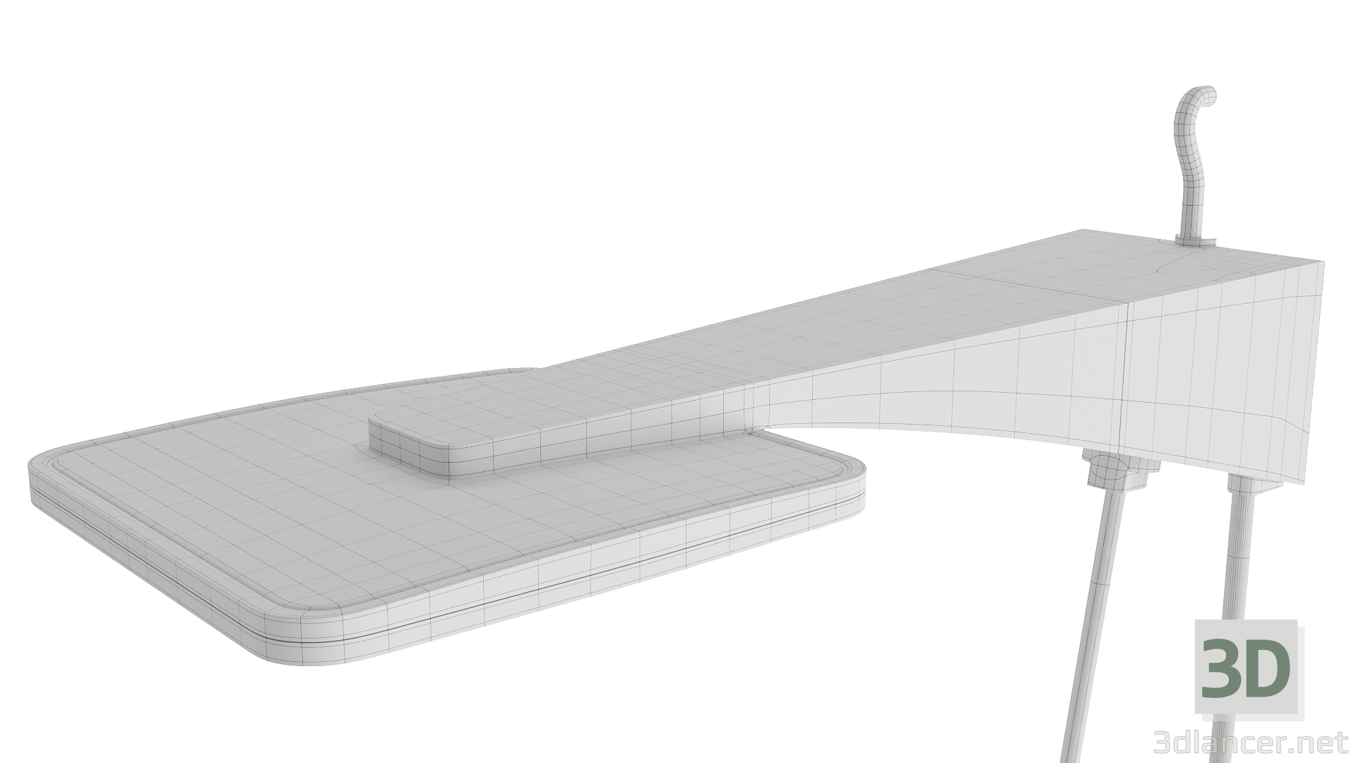 modello 3D di Doccia: doccia elettrica bianca full size comprare - rendering