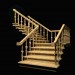 3d model staircase - preview