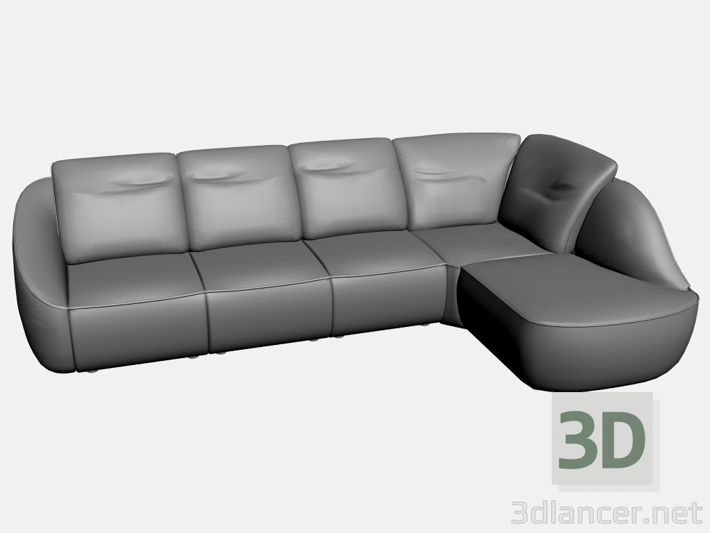modello 3D Opzione cerchione divano 3 - anteprima