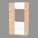 3d model Cabinet with glass insert (medium) - preview