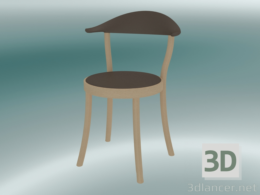 modello 3D Sedia MONZA sedia da bistrot (1212-20, faggio naturale, marrone terra) - anteprima