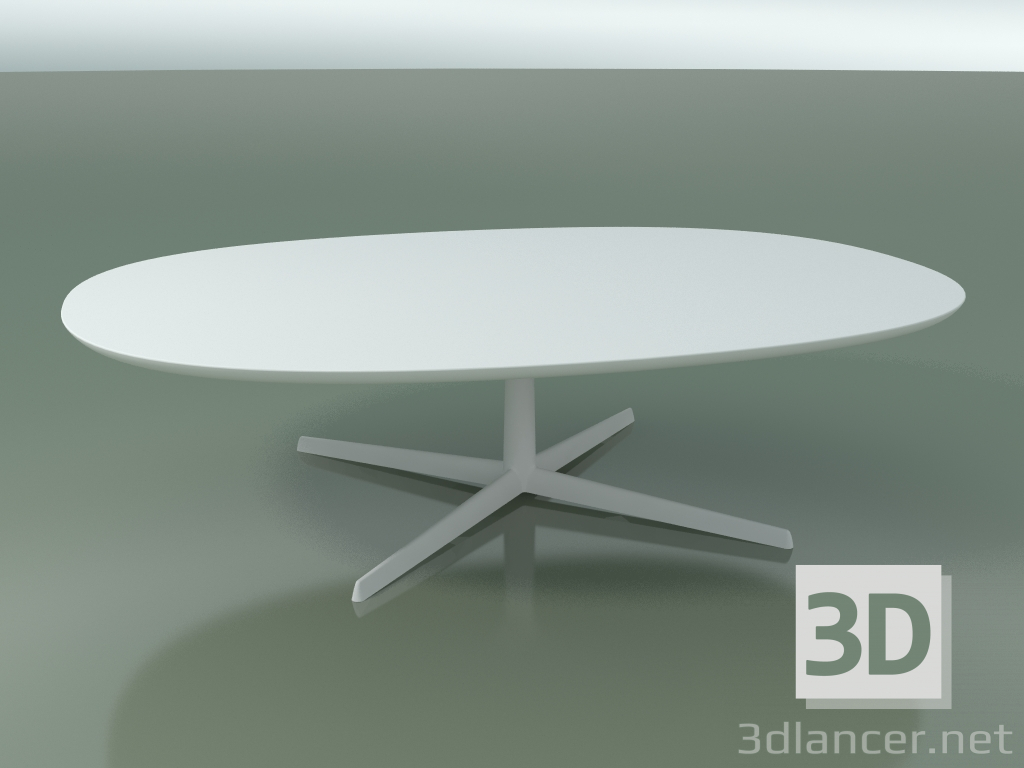 modello 3D Tavolo ovale 0790 (H 35 - 135x100 cm, M02, V12) - anteprima