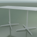 3d model Rectangular table with a double base 5544 (H 72.5 - 69x139 cm, White, V12) - preview