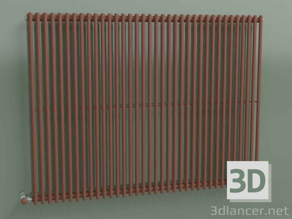 3D modeli Dikey radyatör ARPA 1 (920 36EL, bakır kahverengi RAL 8004) - önizleme