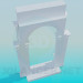 modèle 3D Arche avec colonnes - preview